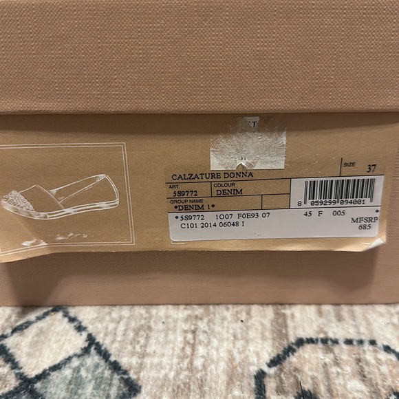 Miu Miu Denim Embellished Sneaker > size 37 - Picture 6 of 6